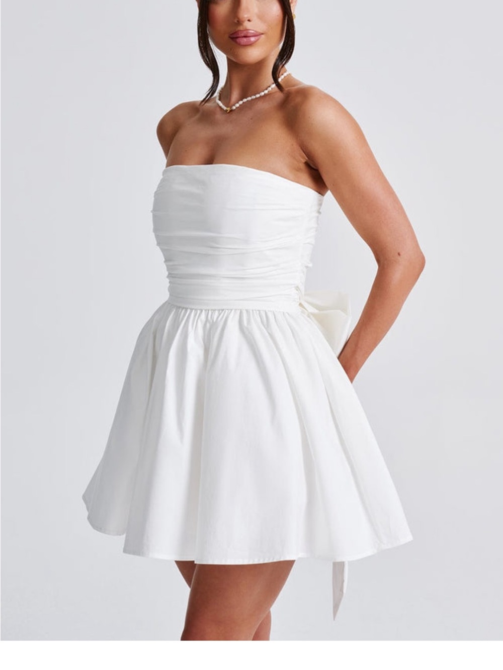Babyboo Katrina mini dress-ivory